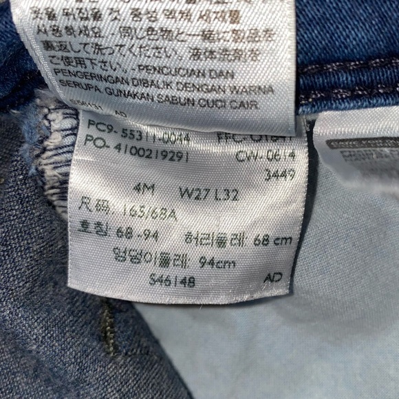 Levi's 512 Jeans Women's Sz 4 Blue Perfectly Slimming Skinny Leg Mid Rise Denim - Picture 13 of 16